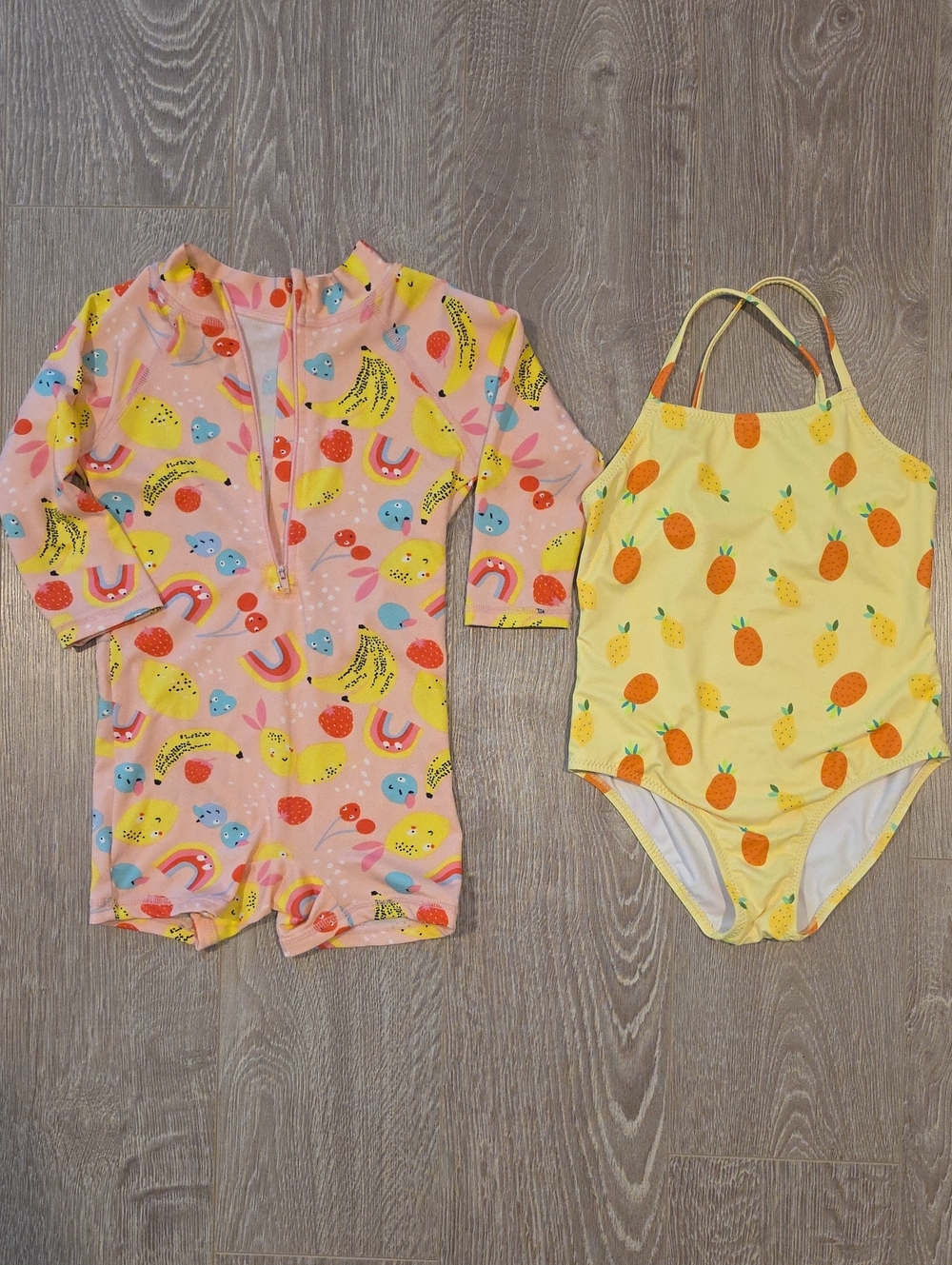 Zara Yellow Pineapple Halter One-Piece Swimsuit And Onesie Swim